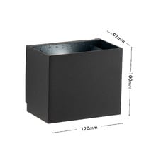 Evora LED Up/Down Single Wall Light
